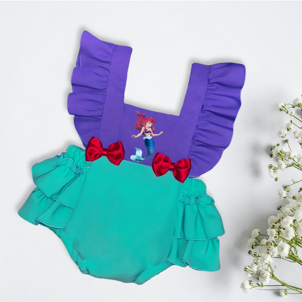 Romper Sirenita para Bebé – Inspirado en Ariel