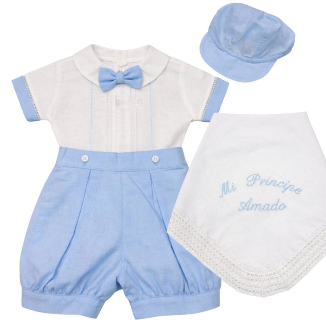 Baby Clothes - 4 Piece Linen Set (8513)