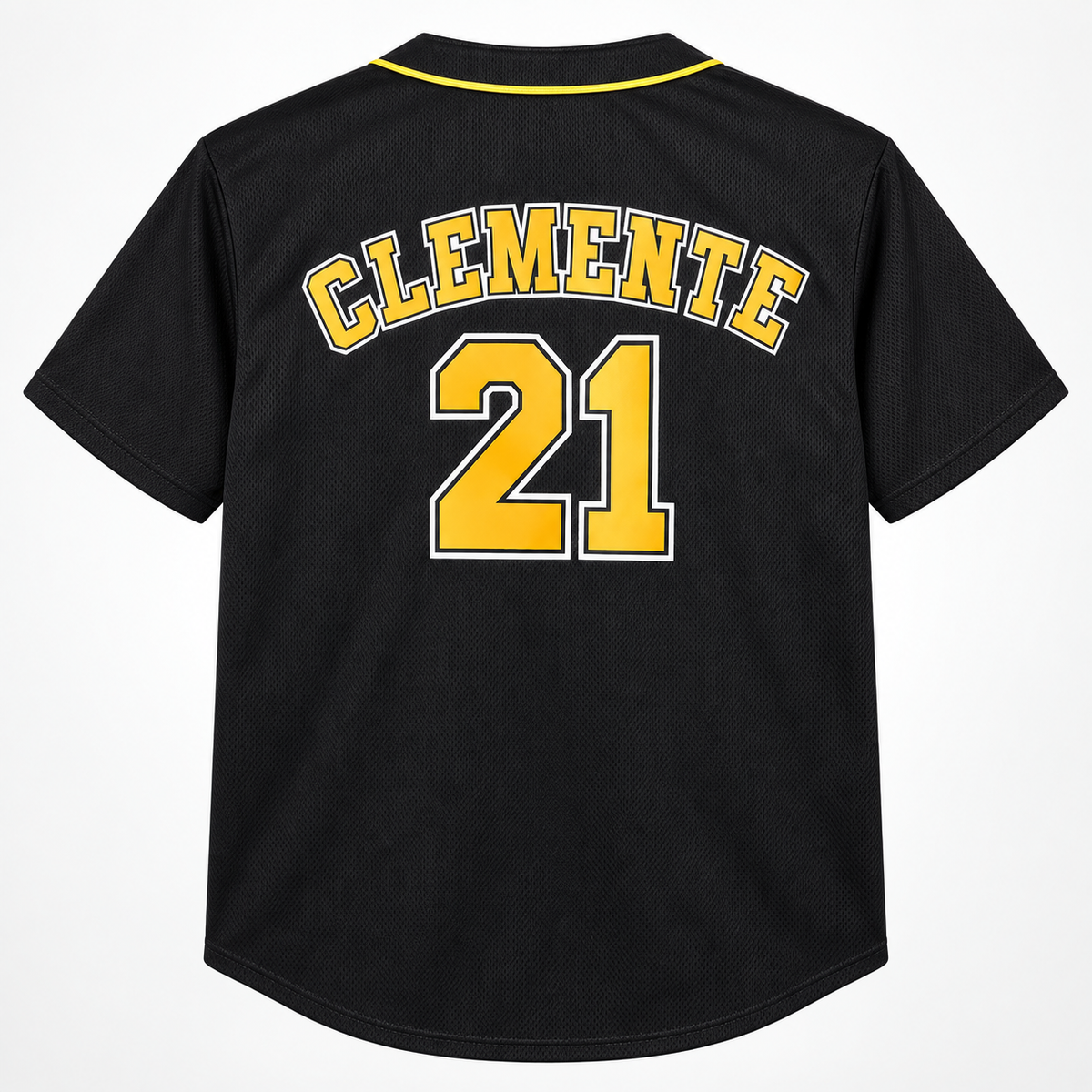 Jersey Infantil Roberto Clemente #21 – Negro y Amarillo