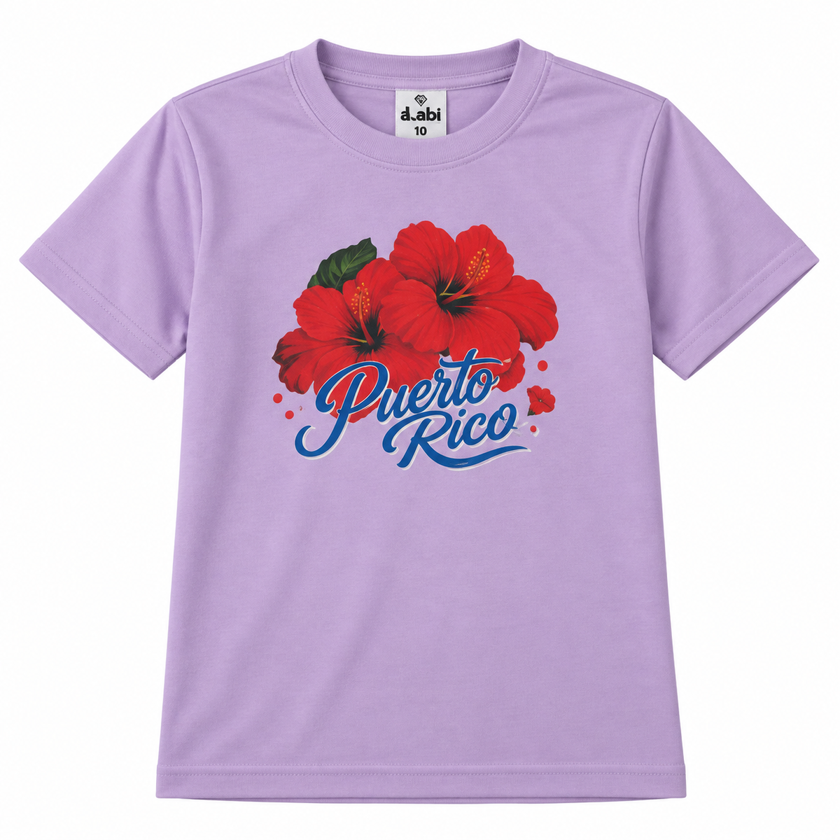 Puerto Rico en Flor – T-Shirt Infantil Lila
