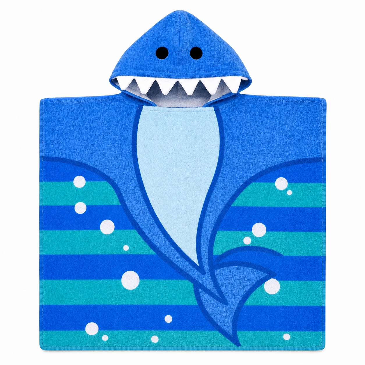 Toalla Poncho Infantil Tiburón