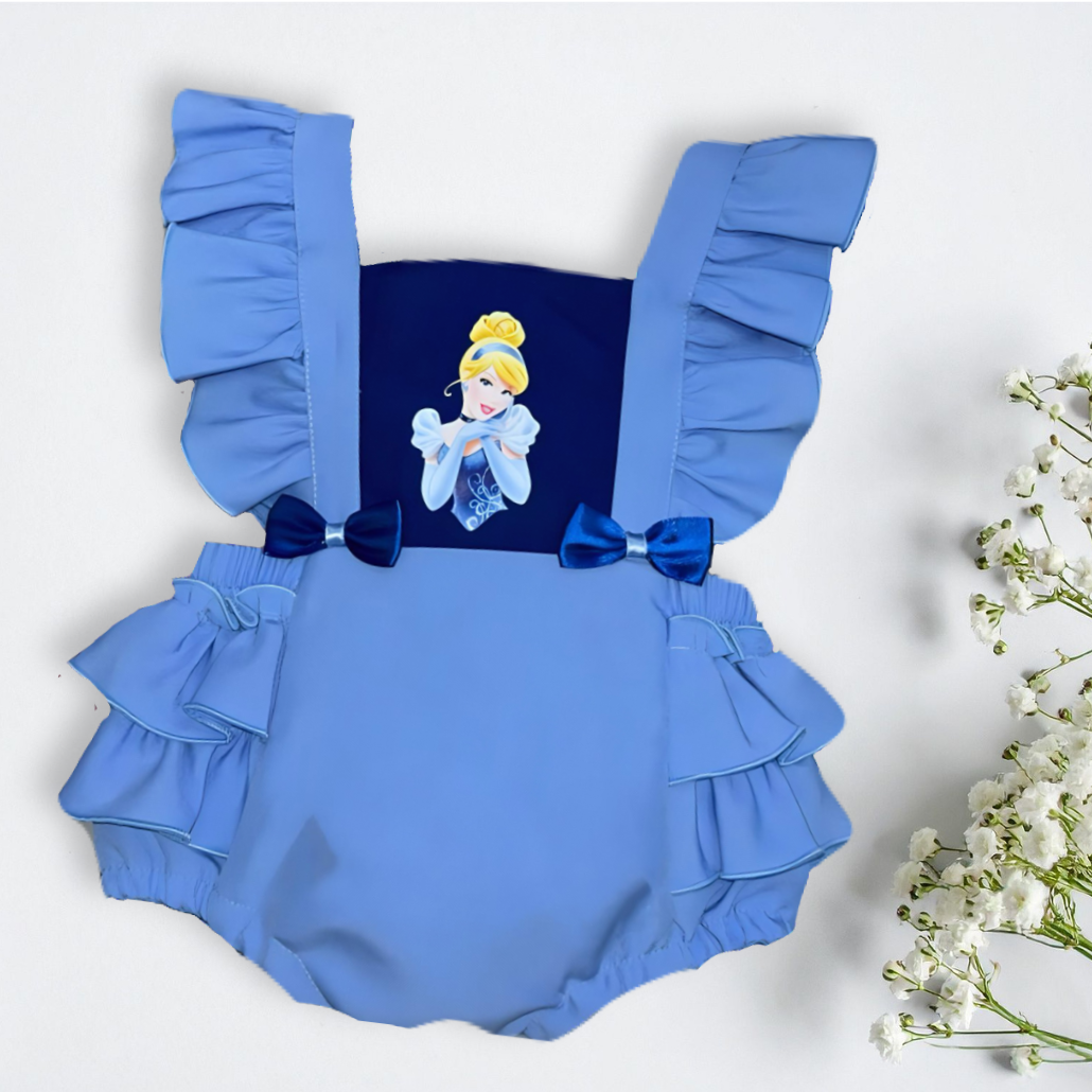Romper Princesa para Bebé – Inspirado en Cenicienta