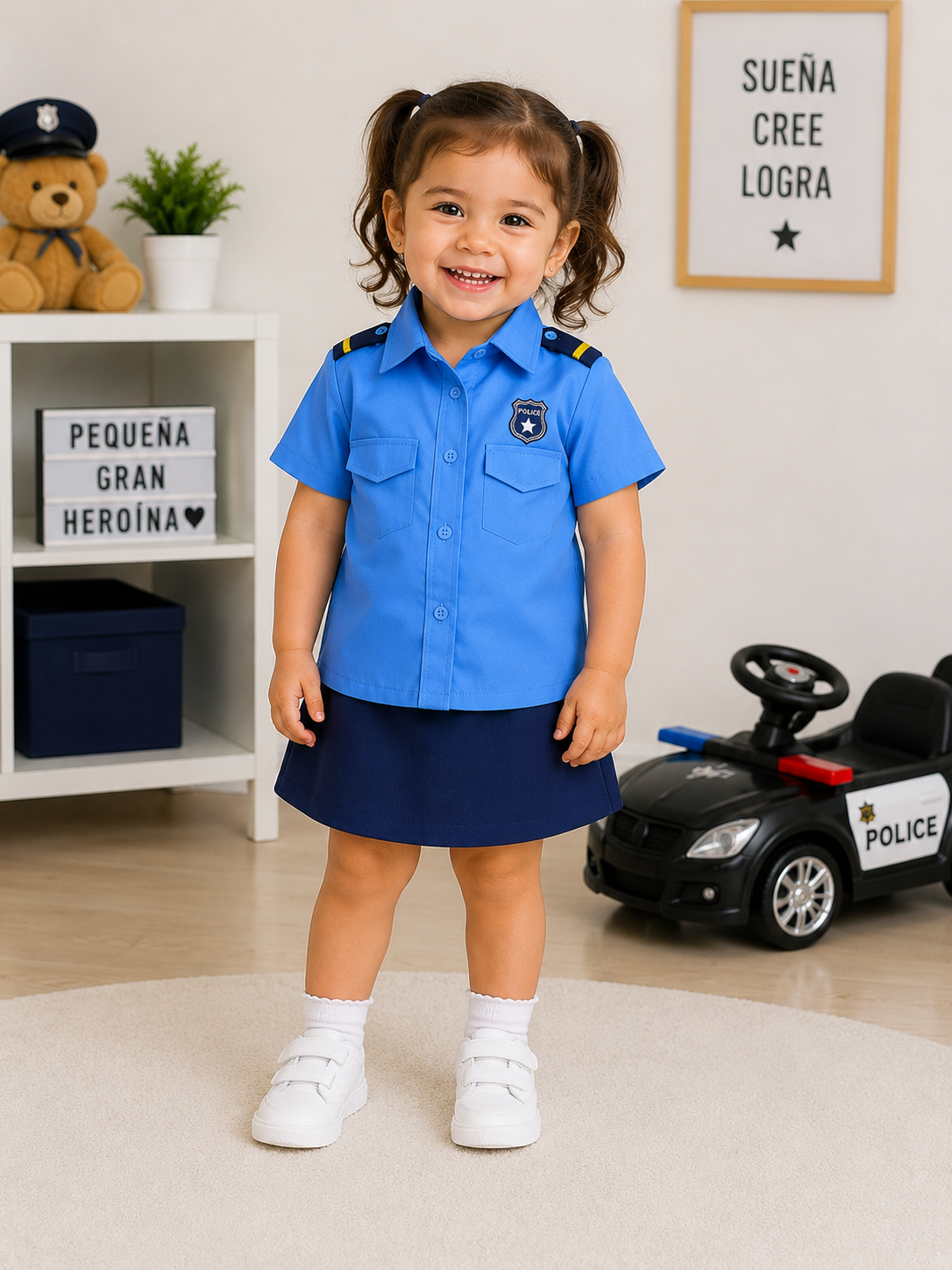 Oficios - Set de Policía para Niñas (Falda 3227)