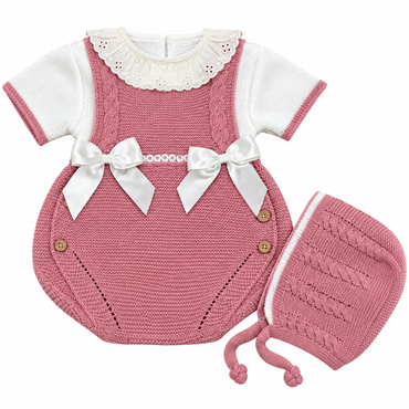 Ranita Paula 3 Piezas - Ropa para Bebés - Vestidos Tejidos