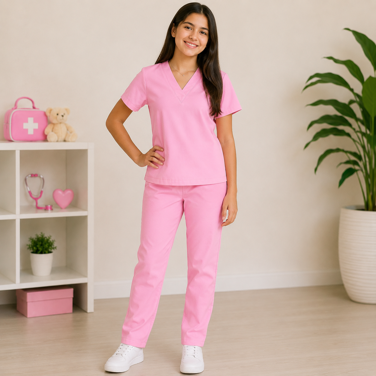 Jobs - Pink Scrub Set (8703)
