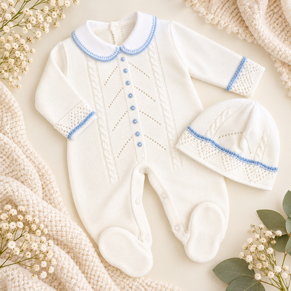 Pélele con Gorro - Ropa para Bebés - Vestidos Tejidos (Niños)