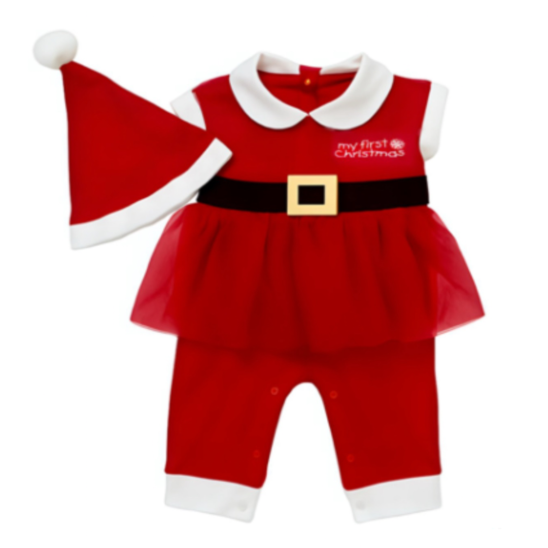 Christmas - Santa Bebé Niña Manga Corta