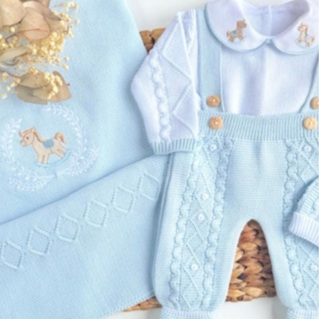 Pack Peto Largo Caballito - Ropa para Bebés - Vestidos Tejidos (Niños)