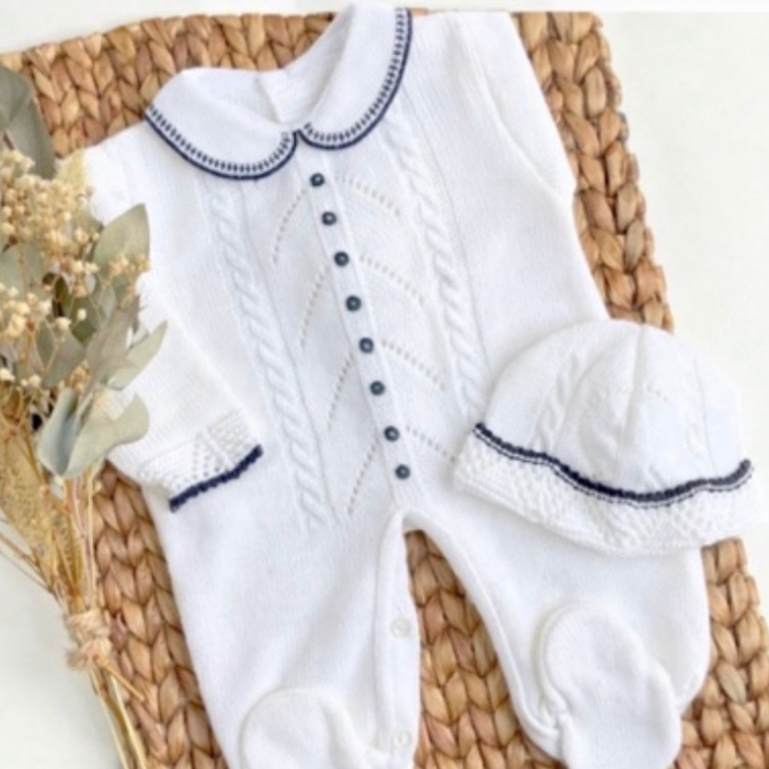 Pélele con Gorro - Ropa para Bebés - Vestidos Tejidos (Niños)