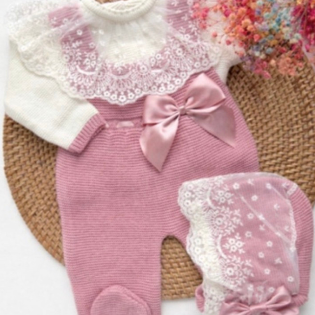 Peto Paula - Ropa para Bebés - Vestidos Tejidos