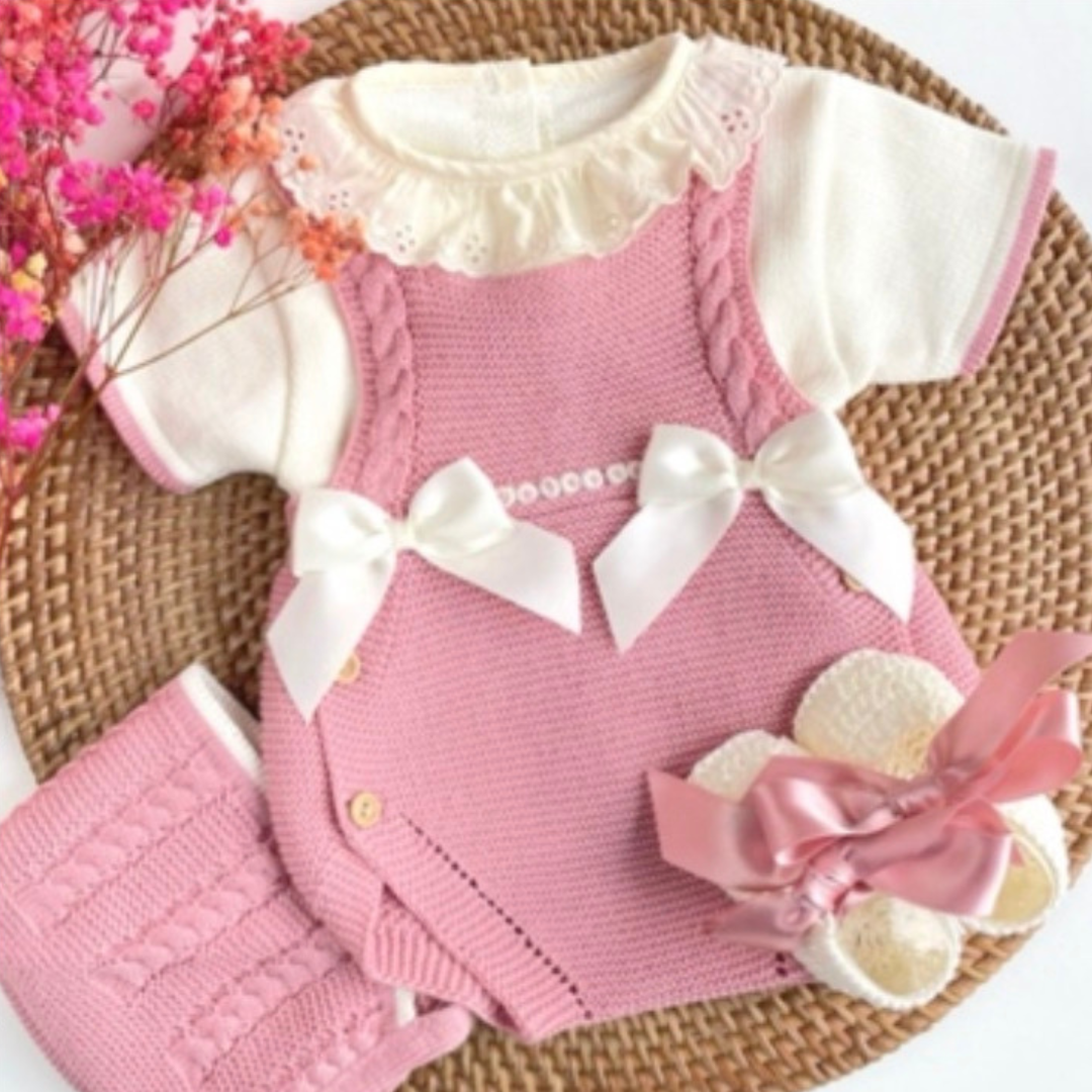 Ranita Paula 4 Pieces - Baby Clothes - Knitted Dresses