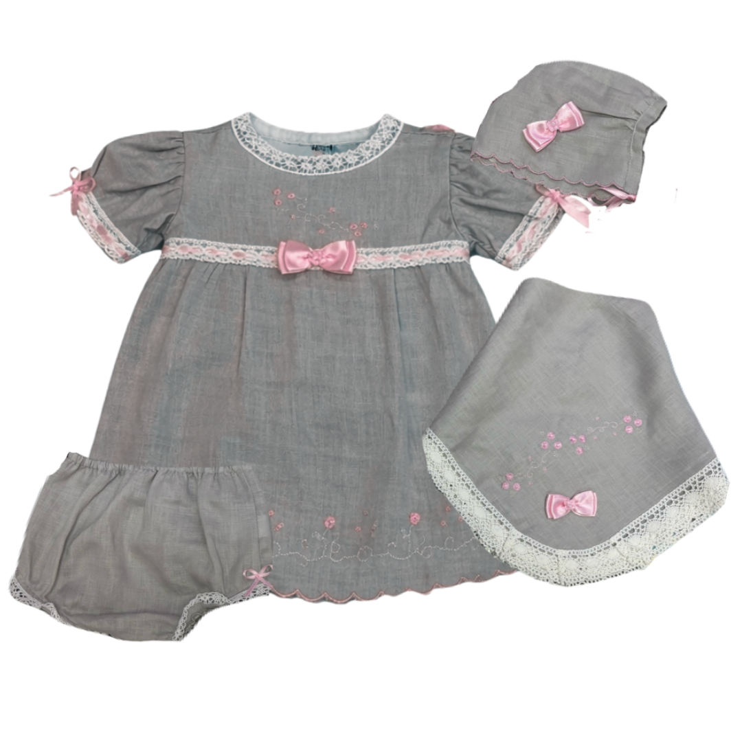 Baby Clothes - 4 Piece Linen Set (3070)