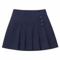 Falda Escolar con Elástico (Tres Botones)