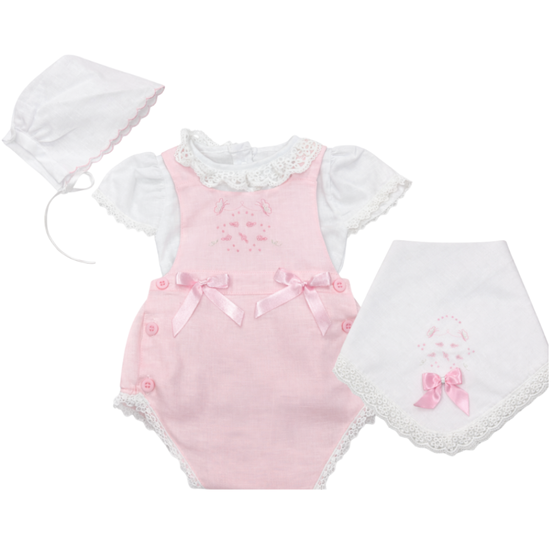 Baby Clothes - 4 Piece Linen Set (3261)