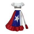 Vestimenta Típica - Bandera de Puerto Rico (Camisa Corta)