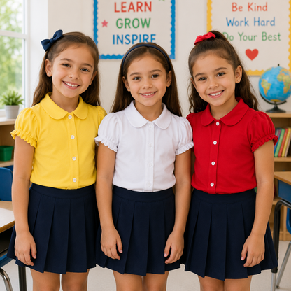 Blusa Escolar para Niñas