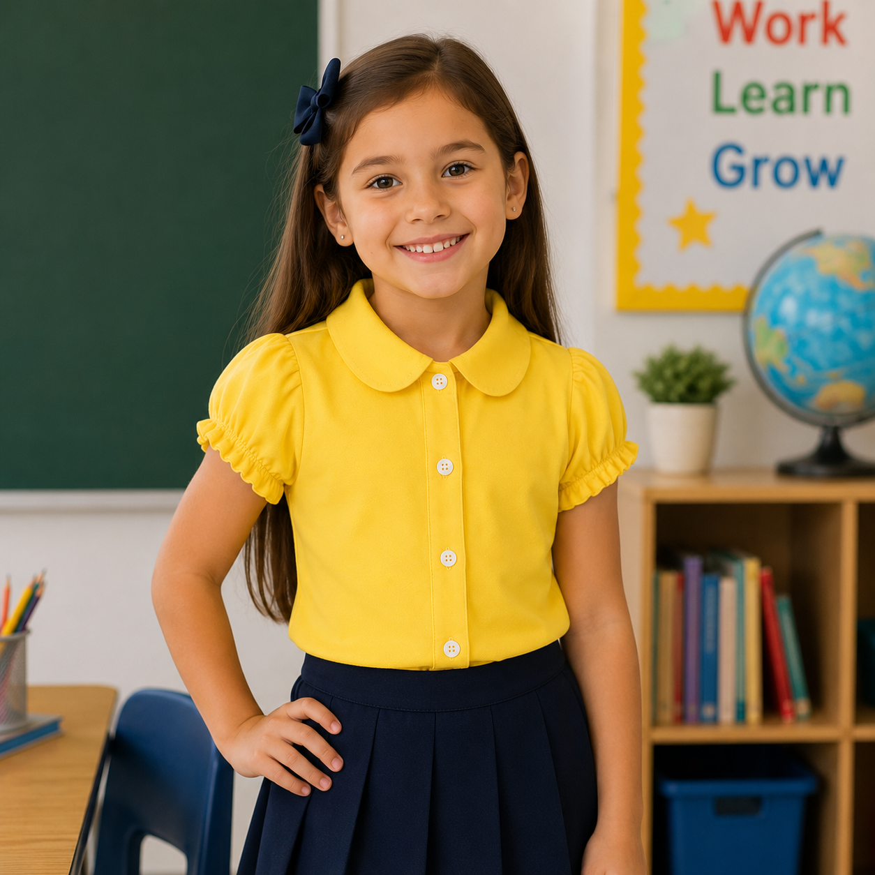 Blusa Escolar para Niñas