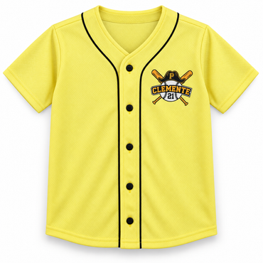 Jersey Infantil Roberto Clemente #21 – Amarillo
