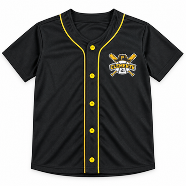 Jersey Infantil Roberto Clemente #21 – Negro y Amarillo