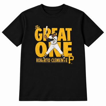 T-Shirt Infantil Roberto Clemente “The Great One” – Negra