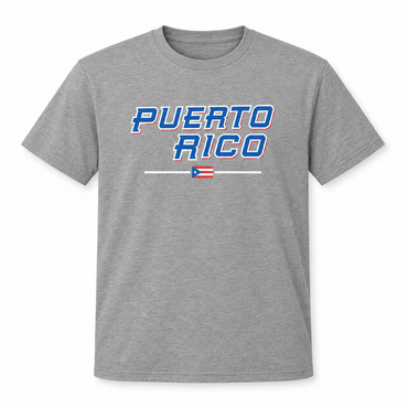 T-Shirt Infantil Puerto Rico – Gris