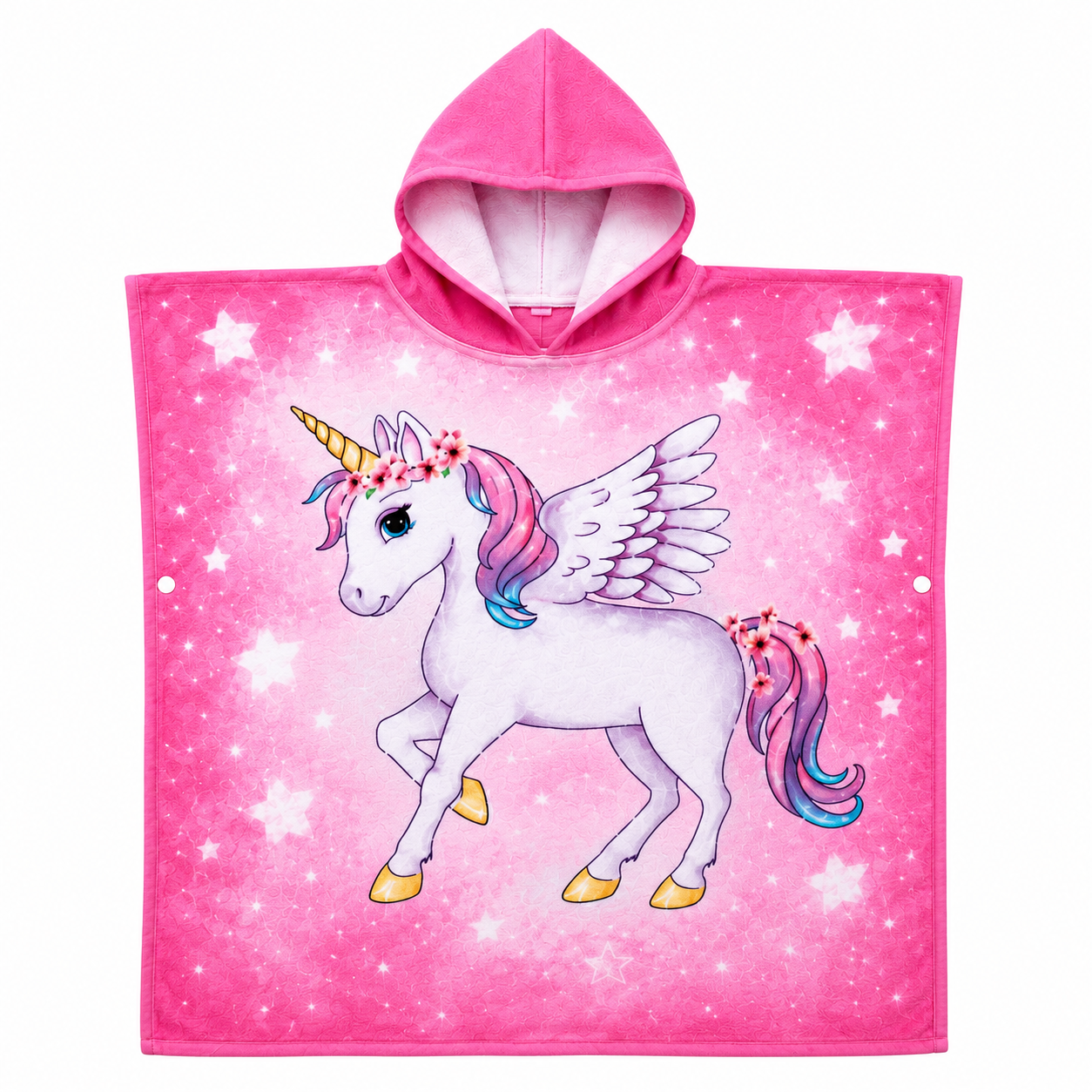 Toalla Poncho Infantil Unicornio con Capucha