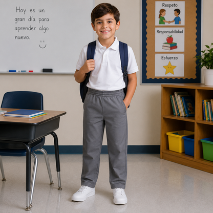 Pantalon largo de elastico -  8701