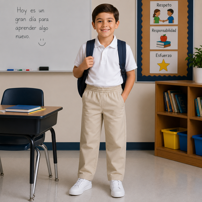 Pantalon largo de elastico -  8701