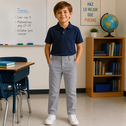 Pantalon escolar ajustable - 9001