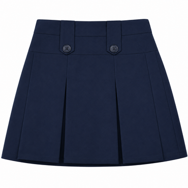 Falda Escolar con Elástico (2 Botones)