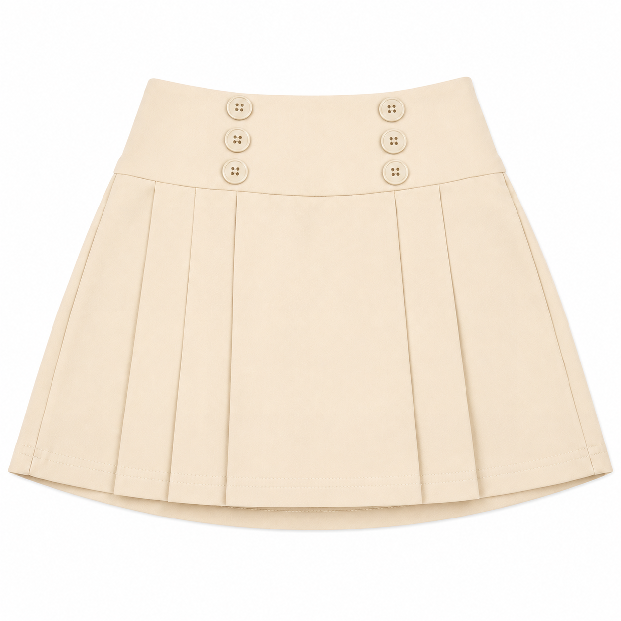 School - Skirt with Elastic (Six Buttons)