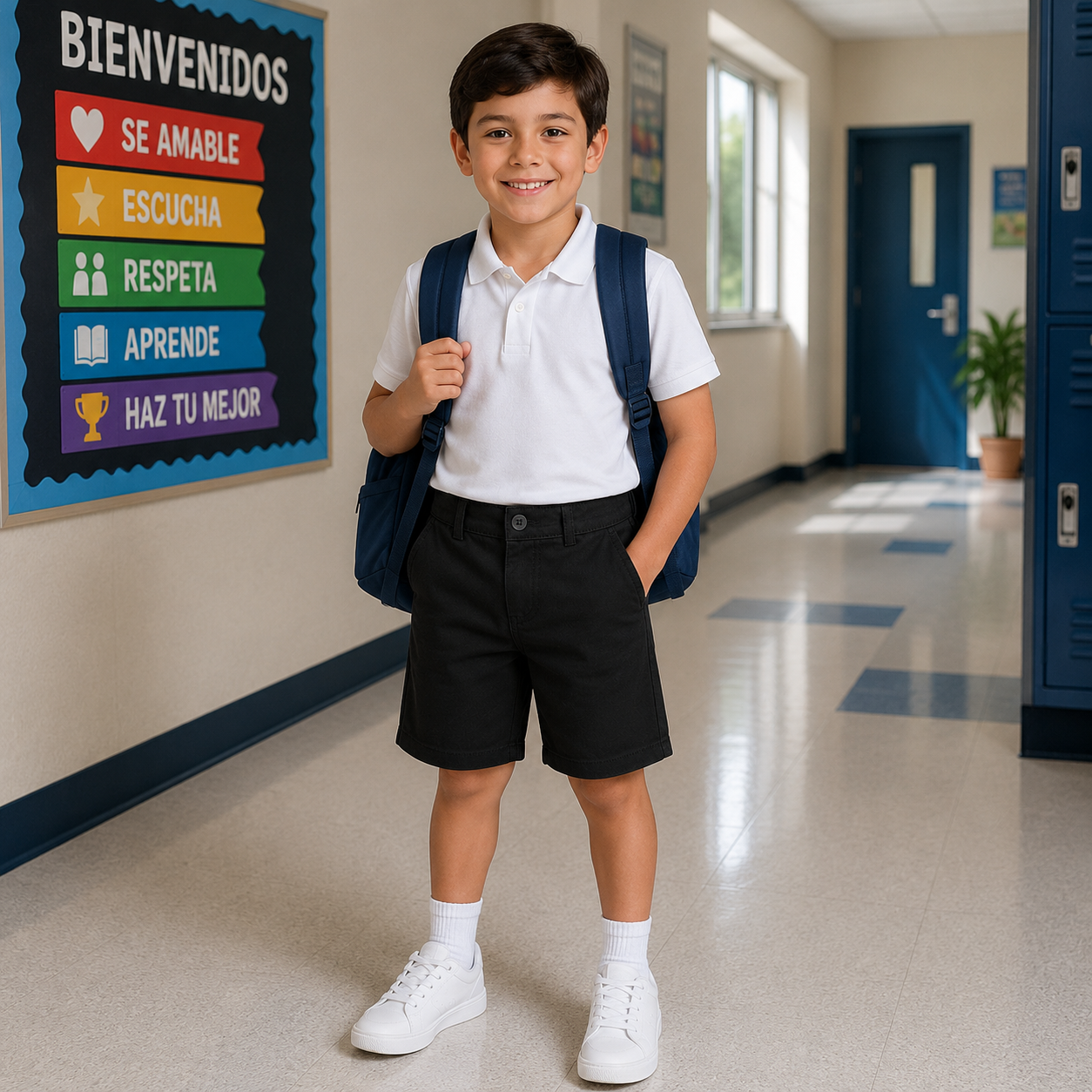 Pantalon corto de niño - Ajustable