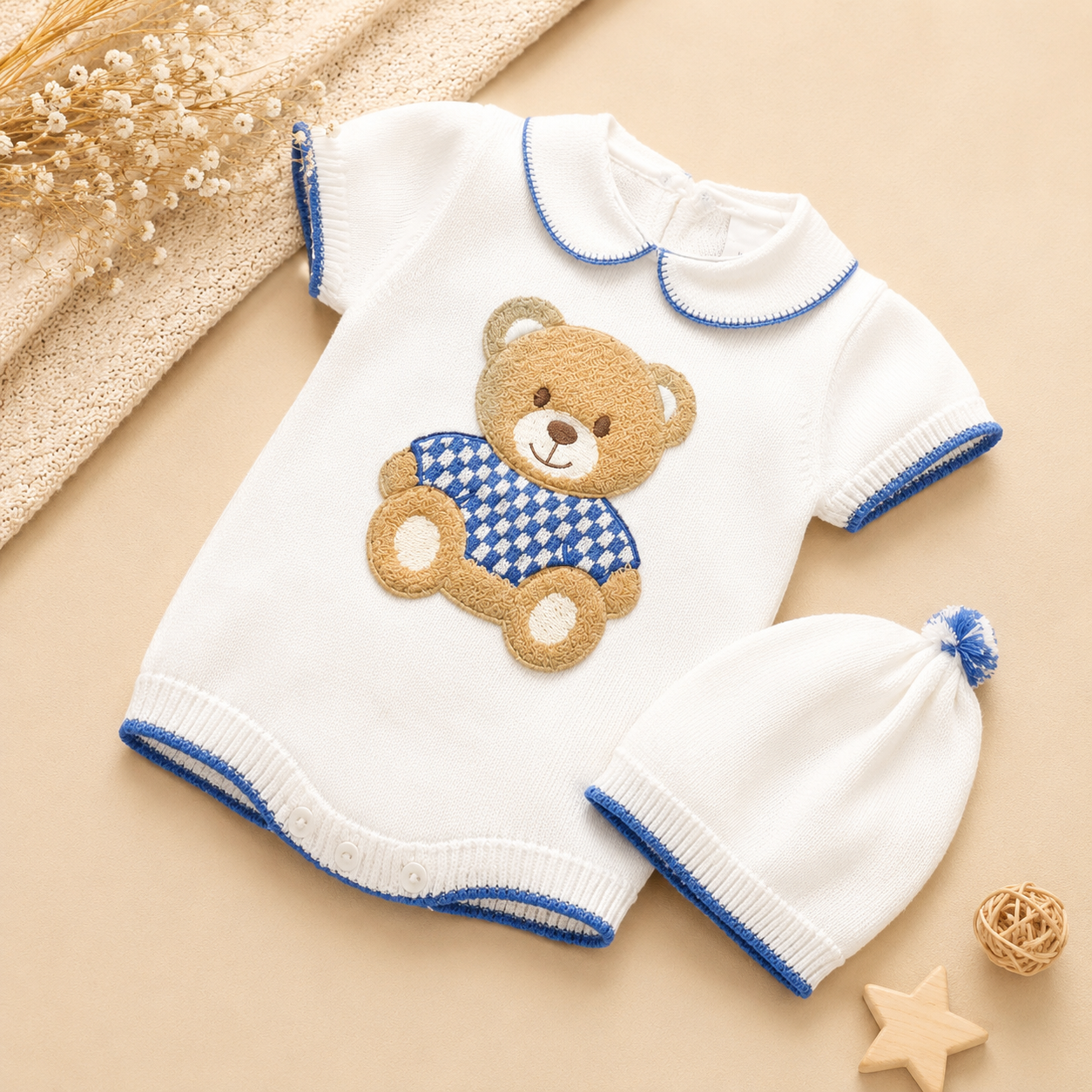 Pélele Osito - Baby Clothes - Knitted Dresses (Boys)