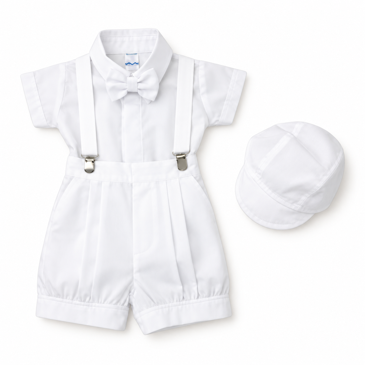 Ropa para Bebé - Set Bautismo para Niño con Tirantes (8576)