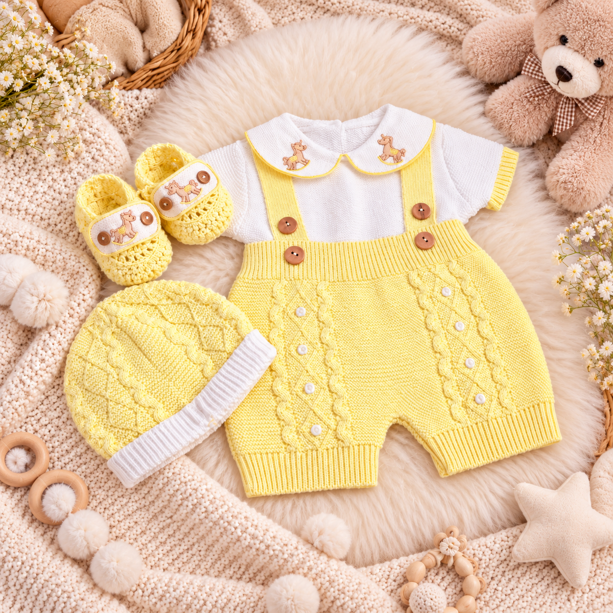 Peto Caballito - Ropa para Bebés - Vestidos Tejidos (Niños)