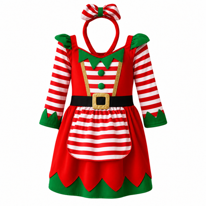 Christmas - Baby Girl Elf with Headband