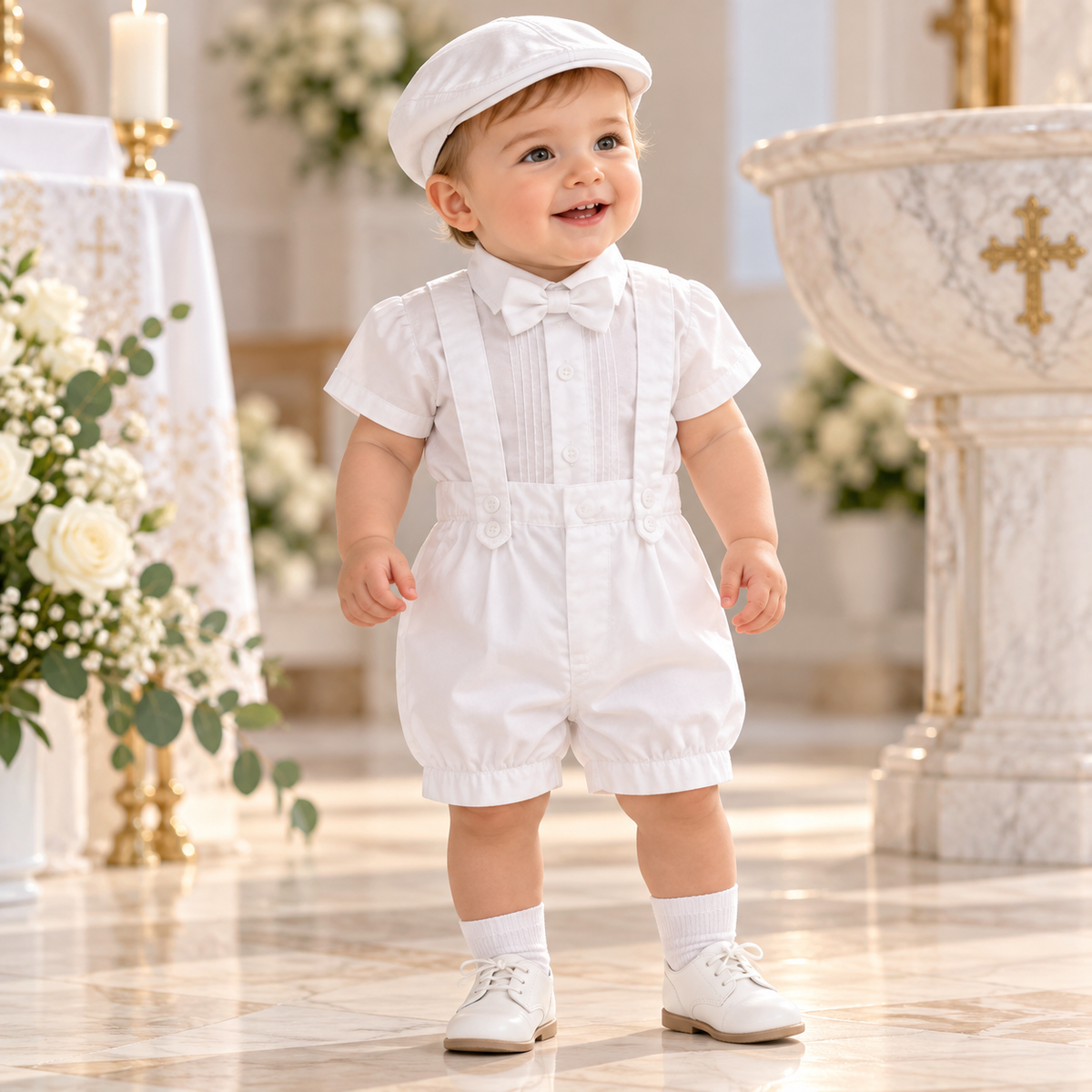 Ropa para Bebé - Set Bautismo para Niño (8515)