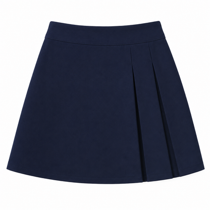 Falda Escolar con Elástico (Sin Botones)