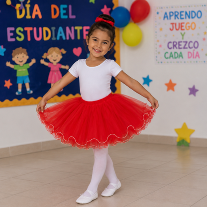 Tutu (Red with White Border)