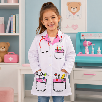 Oficios - Bata de Doctor para Niñas