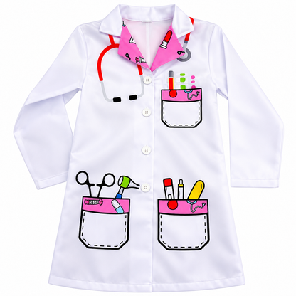 Oficios - Bata de Doctor para Niñas