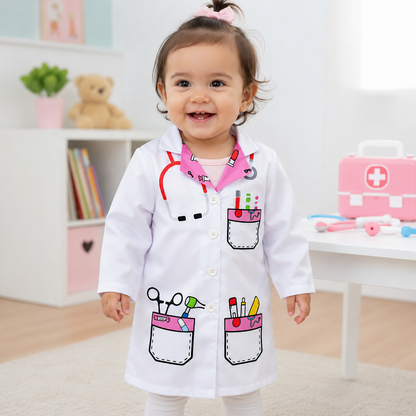 Oficios - Bata de Doctor para Niñas