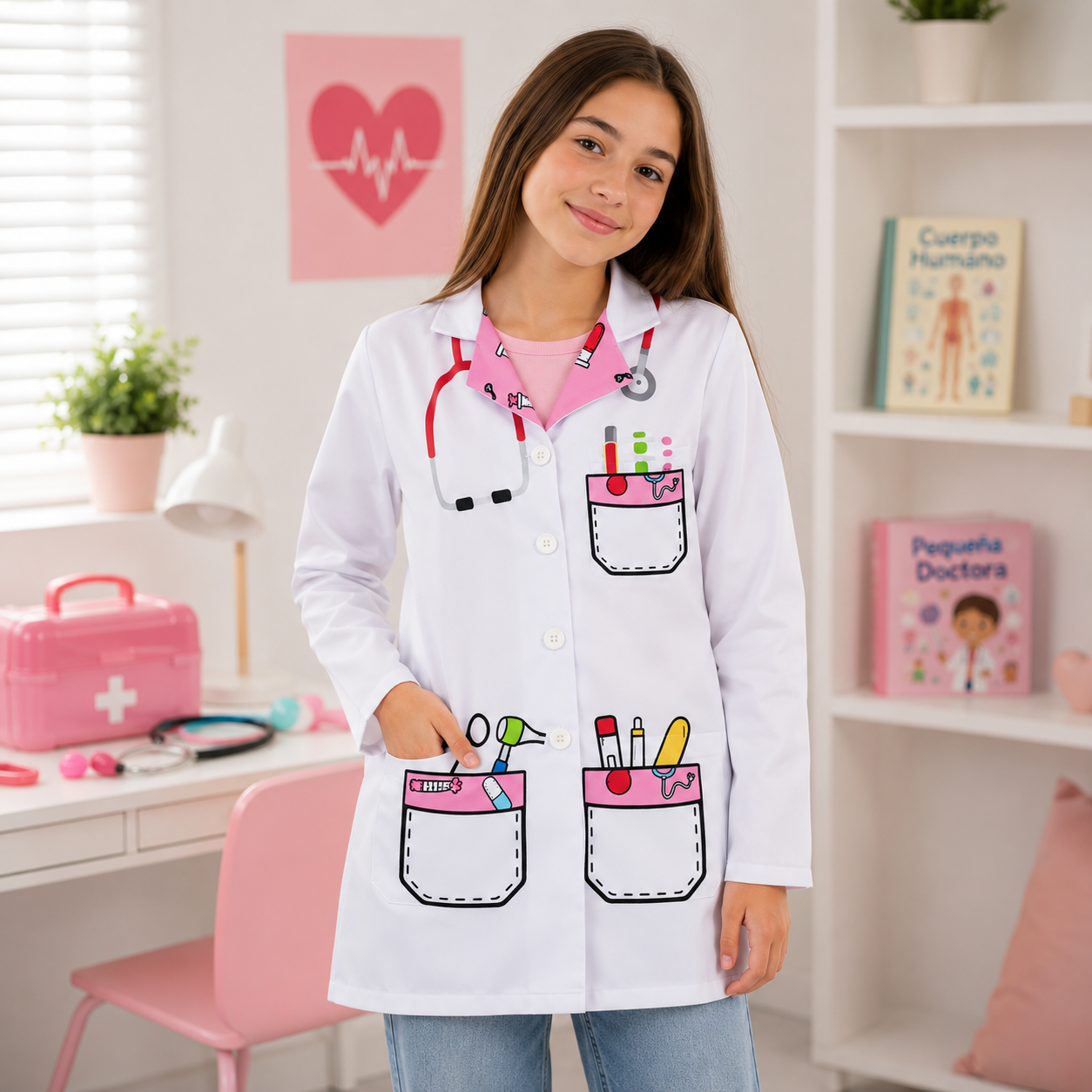 Oficios - Bata de Doctor para Niñas