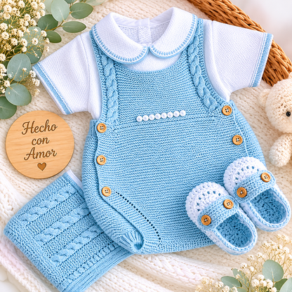 Ranita Paula 4 Pieces - Baby Clothes - Knitted Dresses (Boys)