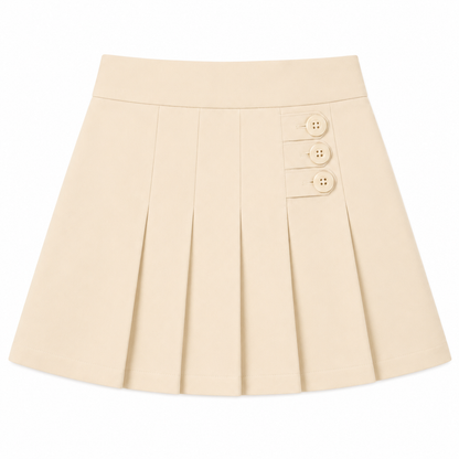 School - Skirt with Elastic (Three buttons)